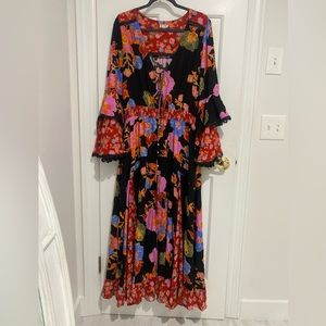 Free People Penny Printed Maxi Bodysuit